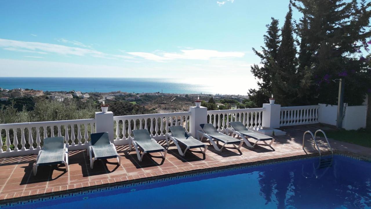 Gran Villa Con Vistas Al Mar Y Piscina Privada Malaga Ngoại thất bức ảnh