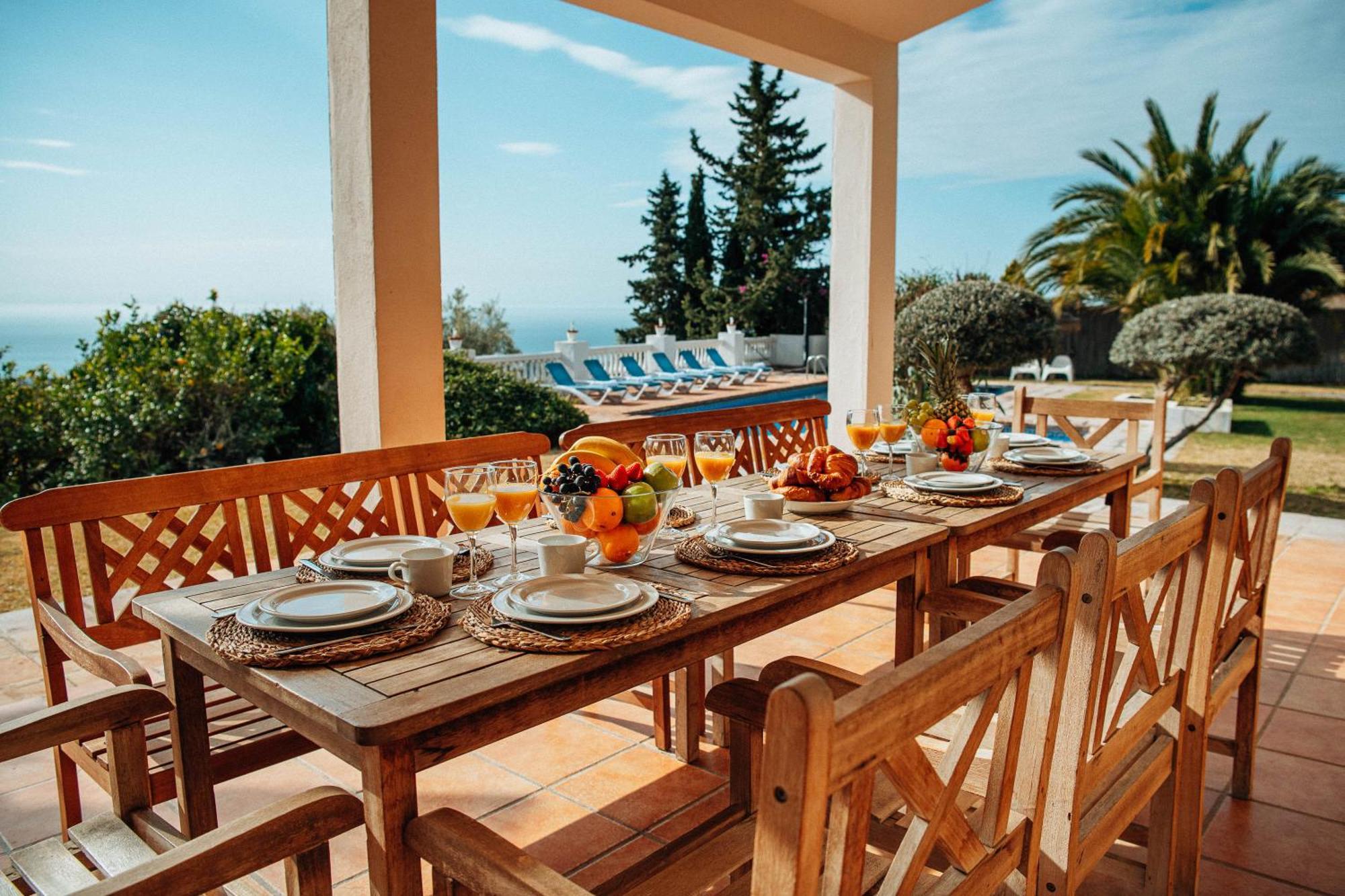 Gran Villa Con Vistas Al Mar Y Piscina Privada Malaga Ngoại thất bức ảnh